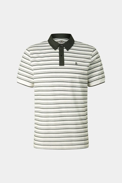 Timo Polo Shirt In Dark Green/Off-White