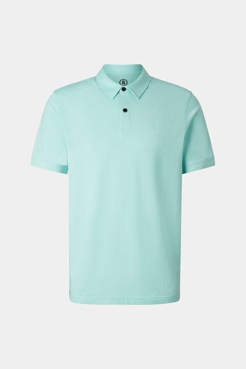 Timo Polo Shirt In Cyan-Blue