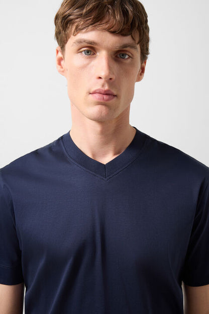 T-Shirt Tiam In Navy Blue