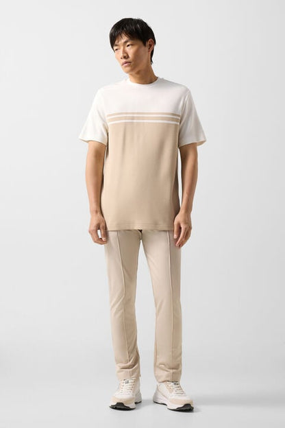 T-Shirt Pete In Beige/Cream