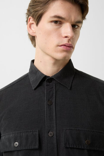 Corduroy Shirt Heiko In Anthracite