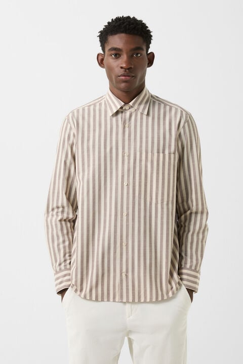 Shirt Heiko In Mud/Sand