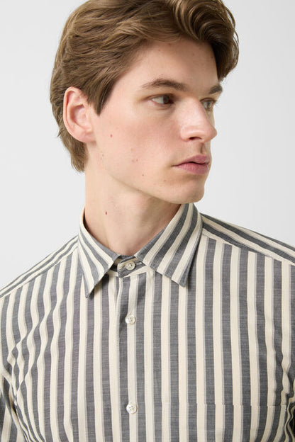 Shirt Heiko In Grey/Sand