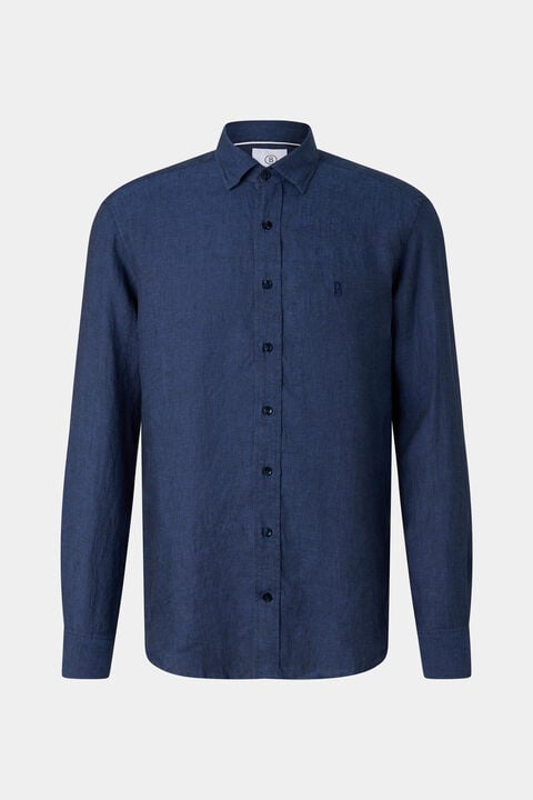 Timi Linen Shirt In Navy Blue