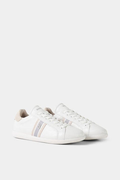 Columbus Trainers In White/Beige