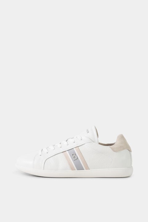 Columbus Trainers In White/Beige