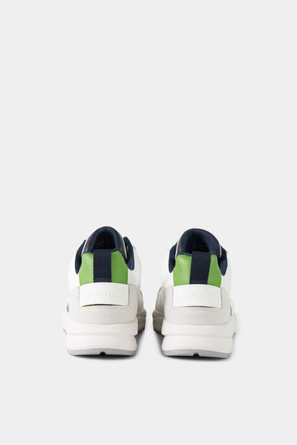 Golf Sneaker In White/Navy Blue