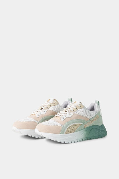 Malaga Trainers In White/Mint/Ros¨¦