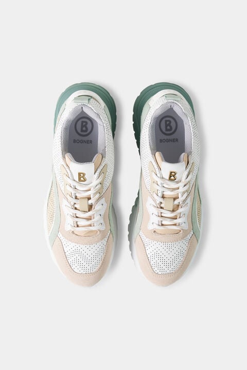 Malaga Trainers In White/Mint/Ros¨¦