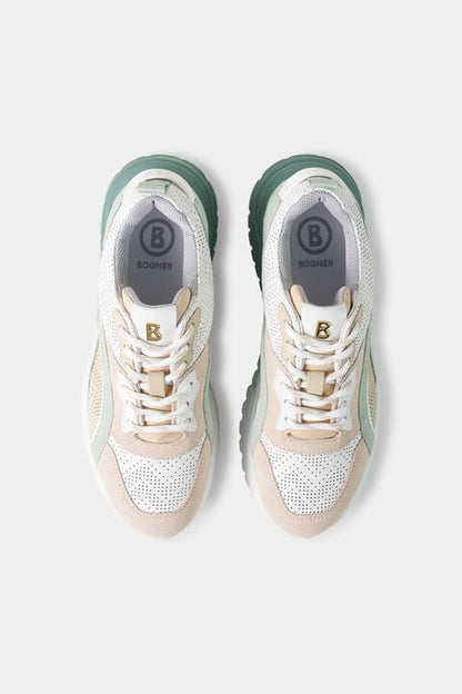 Malaga Trainers In White/Mint/Ros¨¦