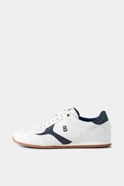 Monza Trainers In White/Navy Blue