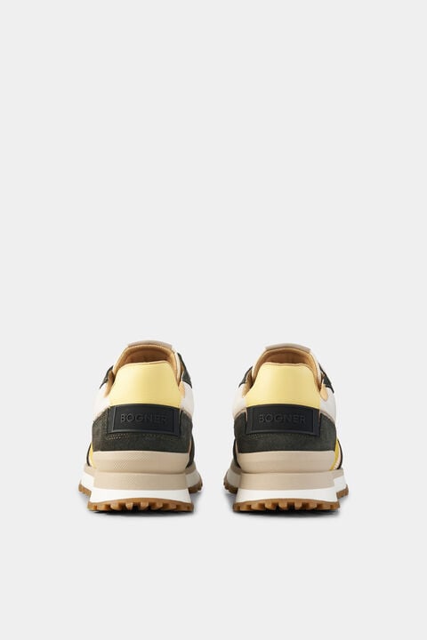 Sneaker Newport In Dark Green/Yellow/White