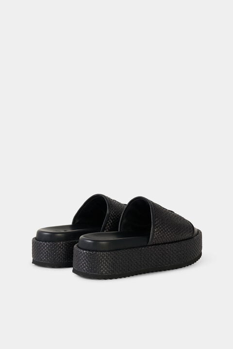 Sorrento Platform Sandals In Black