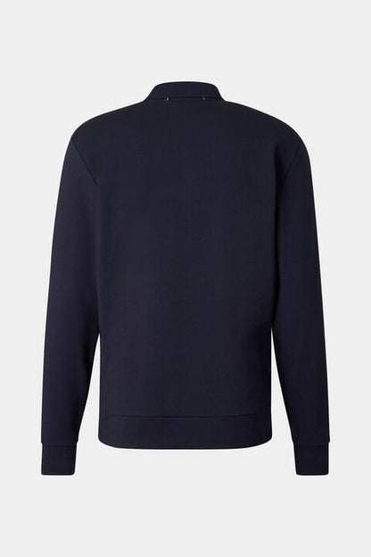 Cajus Polo Sweatshirt In Navy Blue