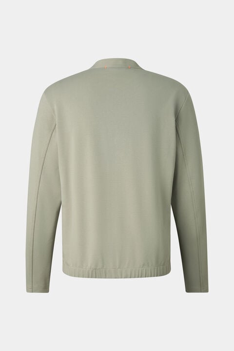 Dario Sweat Cardigan In Eucalyptus