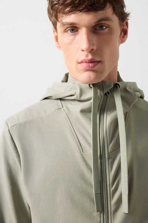 Ernesto Jersey Jacket In Eucalyptus