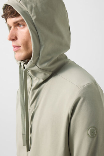 Ernesto Jersey Jacket In Eucalyptus
