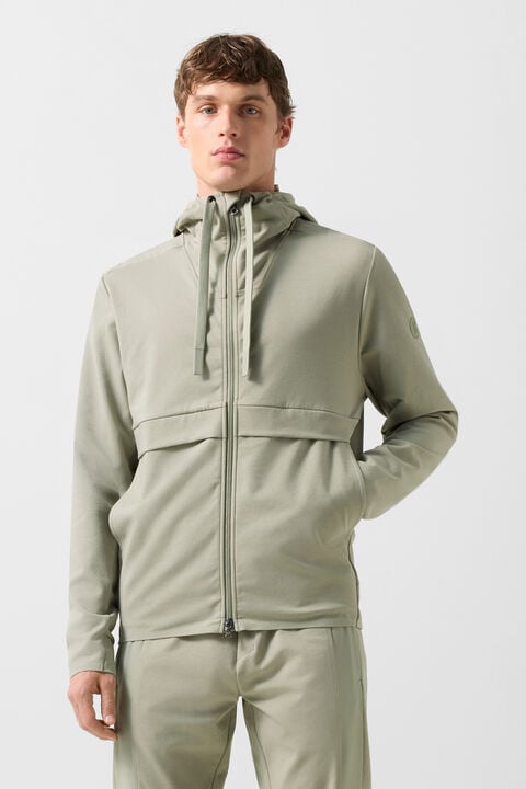 Ernesto Jersey Jacket In Eucalyptus
