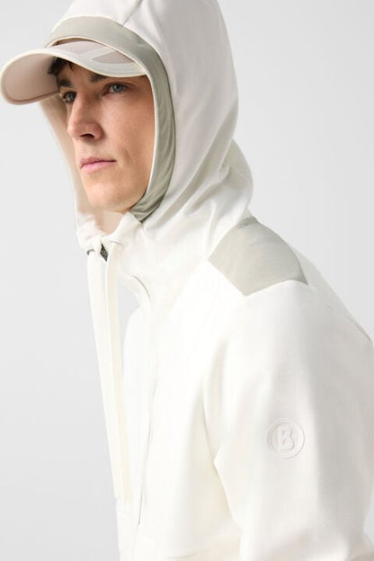 Ernesto Jersey Jacket In Off-White/Khaki