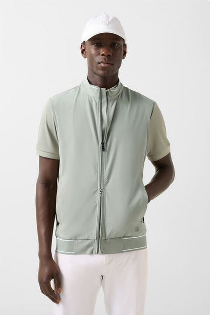 Mahdi Functional Waistcoat In Eucalyptus