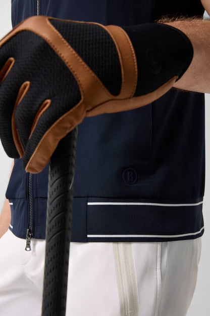 Mahdi Functional Waistcoat In Navy Blue