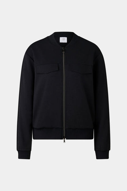 Nika Jersey Jacket In Black