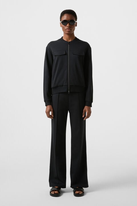 Nika Jersey Jacket In Black