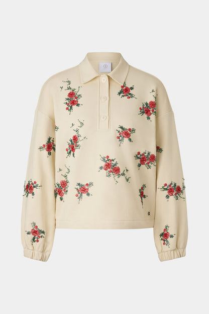 Bijou Polo Sweatshirt In Sand