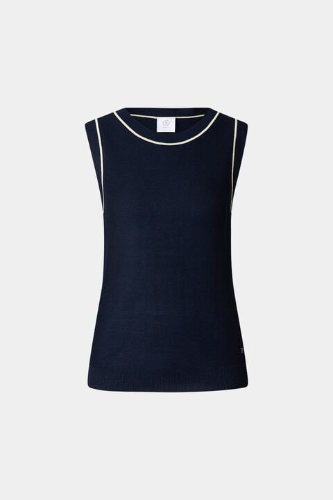 Knitted Top Phia In Navy Blue