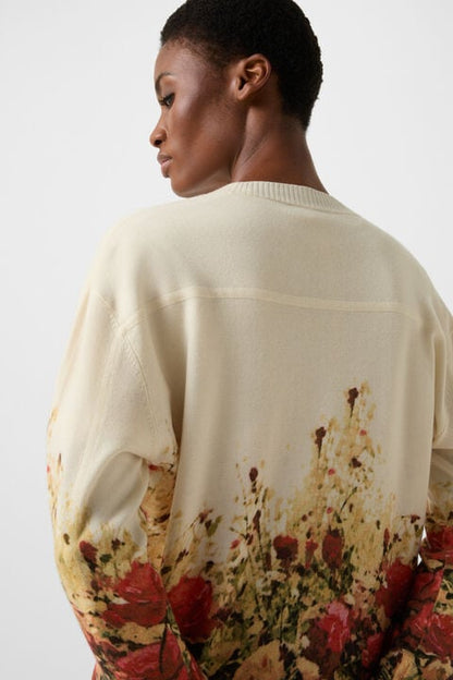 Cardigan Heidi In Sand/Red