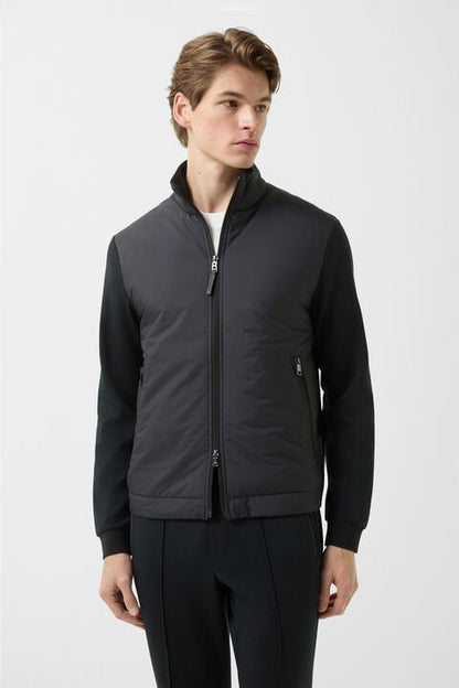 Rover Hybrid Jersey Jacket In Black