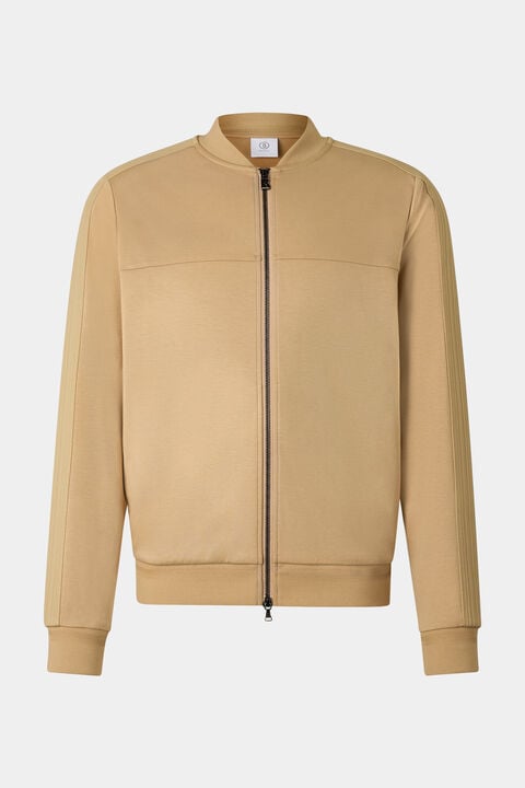 Lennox Jersey Jacket In Camel