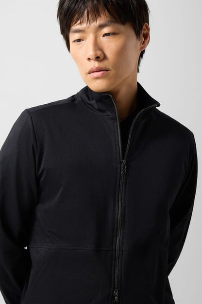 Rupert Jersey Jacket In Black