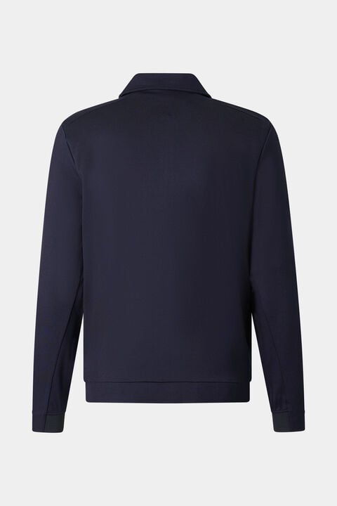 Ringo Jersey Jacket In Navy Blue