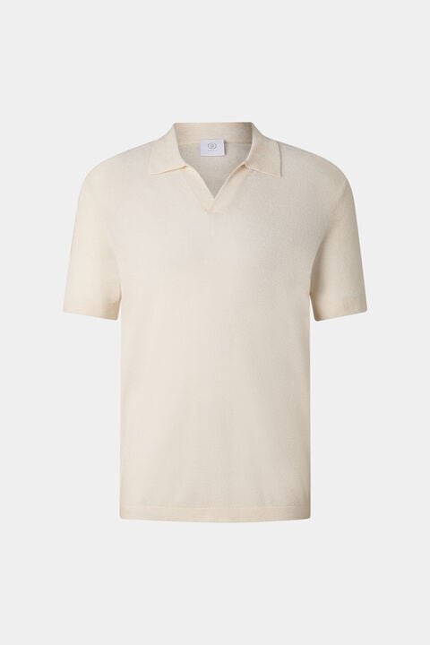 Finn Knitted Polo Shirt In Off-White