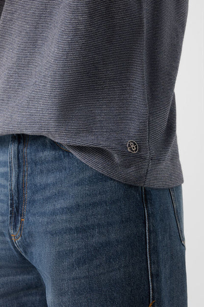Knitted Shirt Horton In Navy Blue
