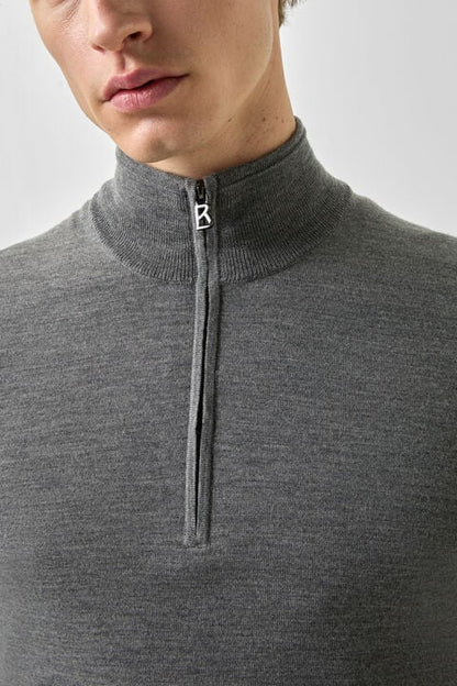 Virgin Wool Ouri Troyer In Grey