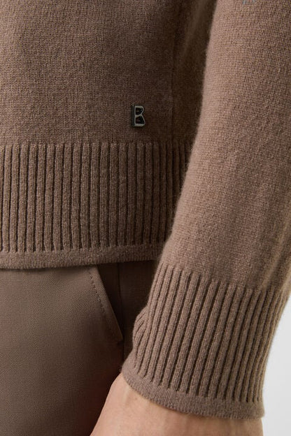 Brendon Cashmere Jumper In Mud