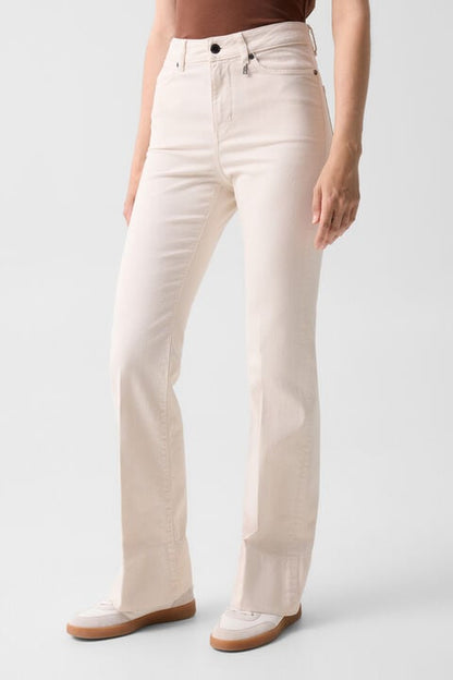 Flared Fit Jeans Devin In Cream