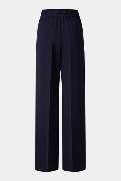 Enny Crepe Trousers In Navy Blue