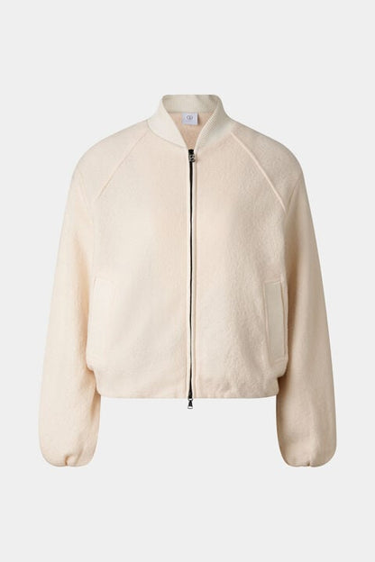 Editha Woollen Blouson In Cream