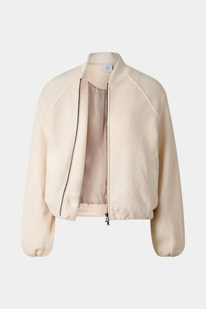 Editha Woollen Blouson In Cream