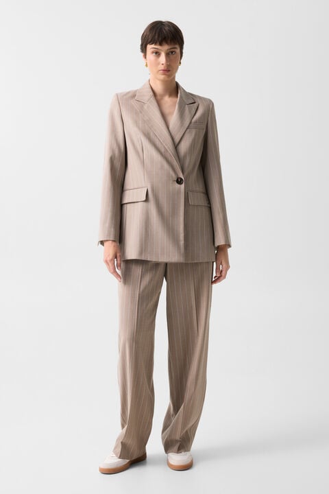 Virgin Wool Blazer Janina In Camel