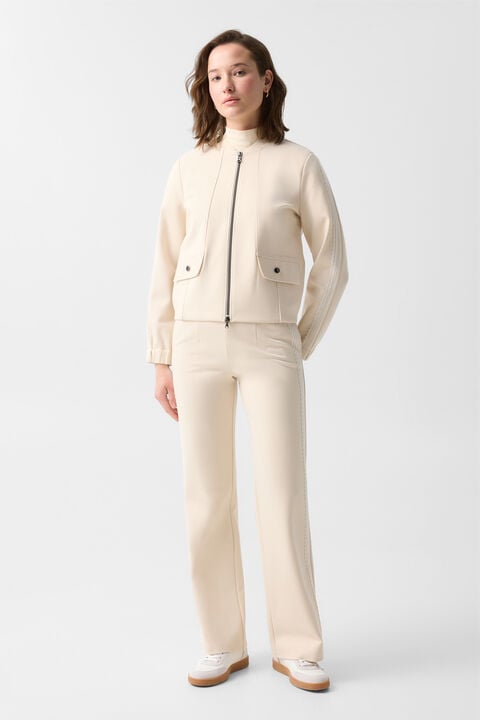 Luisa Jersey Jacket In Cream