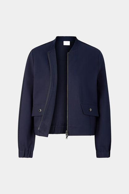 Luisa Jersey Jacket In Navy Blue