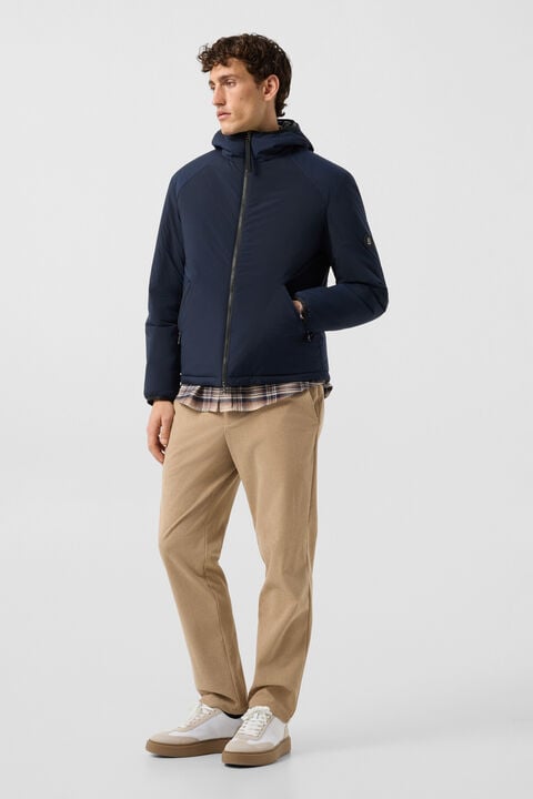Clio Lightweight Down Jacket In Navy Blue