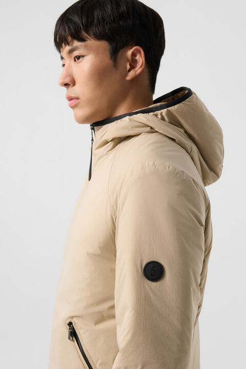 Clio Lightweight Down Jacket In Beige