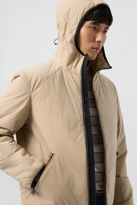 Clio Lightweight Down Jacket In Beige
