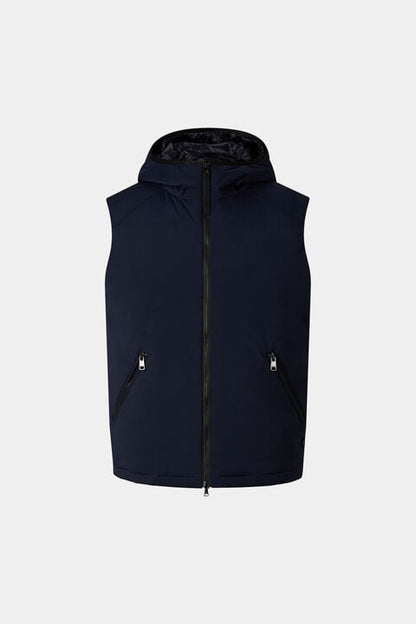 Clion Lightweight Down Waistcoat In Navy Blue