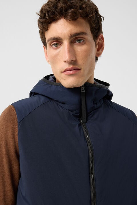 Clion Lightweight Down Waistcoat In Navy Blue